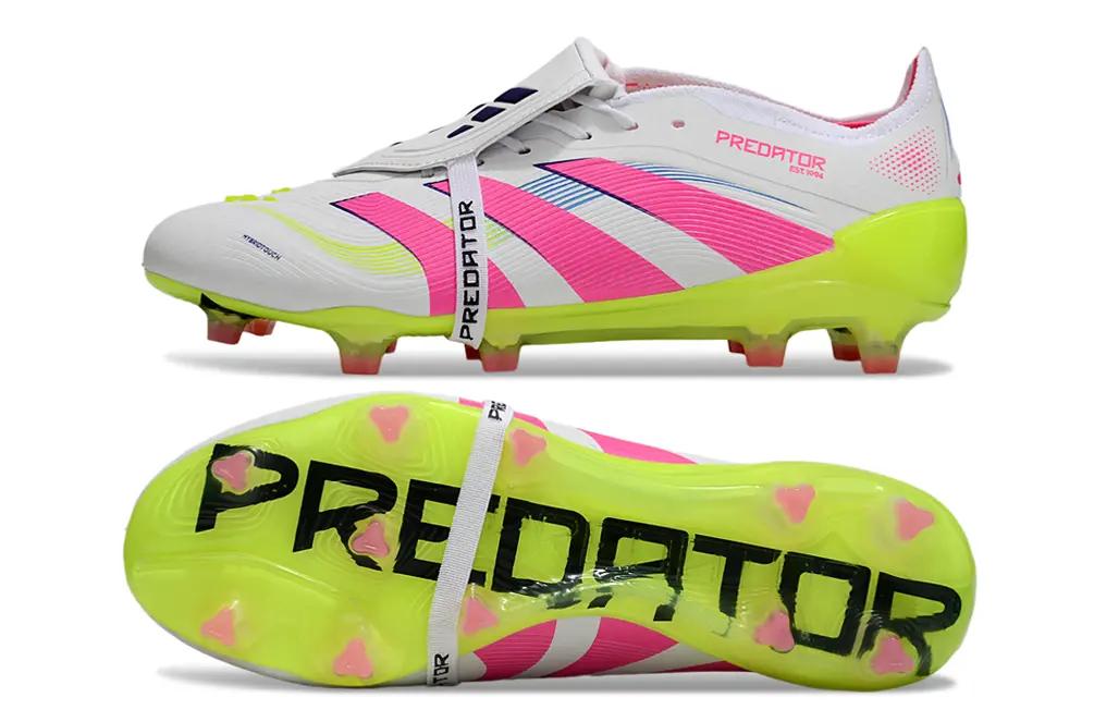Predator 25 Elite Fold-over Tongue Celestial Victory - Blanc/Rose/Vert (FG) Bonplancrampons