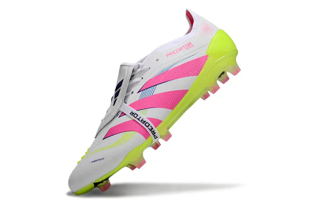 Predator 25 Elite Fold-over Tongue Celestial Victory - Blanc/Rose/Vert (FG) Bonplancrampons