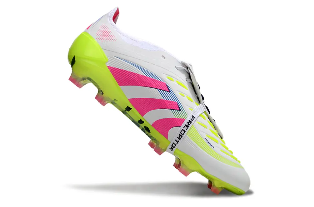 Predator 25 Elite Fold-over Tongue Celestial Victory - Blanc/Rose/Vert (FG) Bonplancrampons