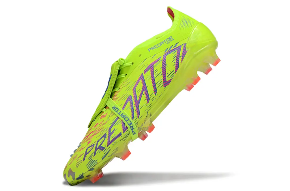 Predator 25 Elite Fold-over Tongue Mystic Victory - Vert/Rose/Blue Fusion (FG) Bonplancrampons