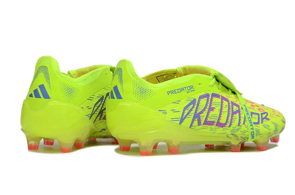 Predator 25 Elite Fold-over Tongue Mystic Victory - Vert/Rose/Blue Fusion (FG) Bonplancrampons