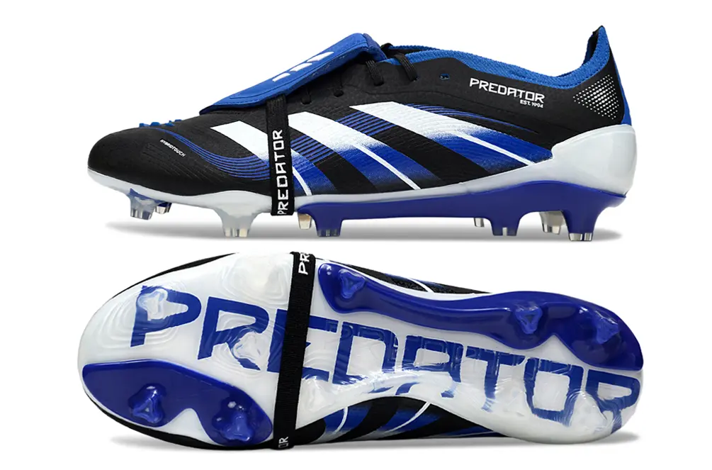 Predator 25 Elite Fold-over Tongue Noir/Blanc/Bleu (FG) Bonplancrampons