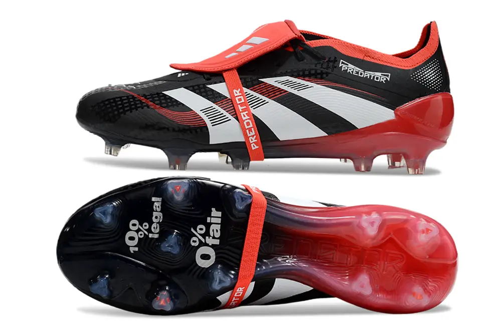 Predator 25 Elite Fold-over Tongue Noir/Blanc/Rouge (FG) Bonplancrampons