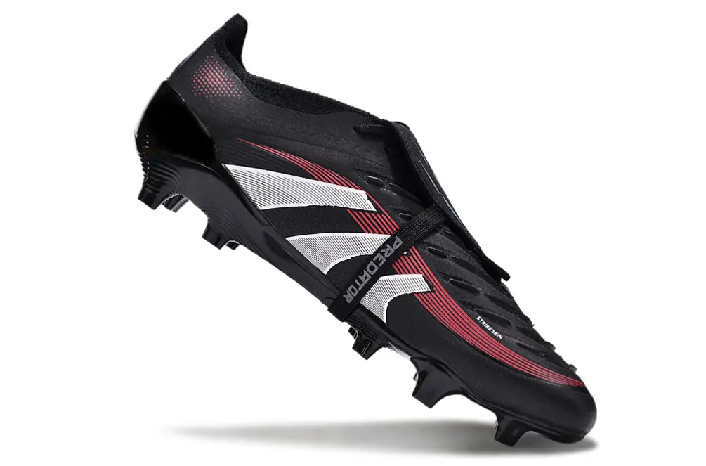 Predator 25 Elite Fold-over Tongue Noir/Gris/Rouge (FG) Bonplancrampons
