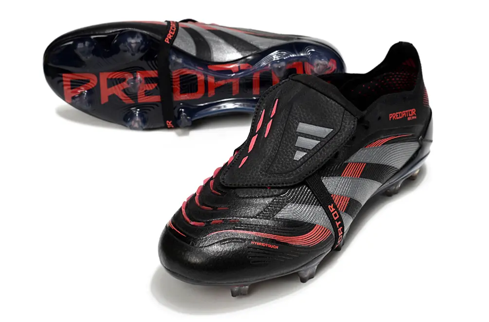 Predator 25 Elite Fold-over Tongue Noir/Rouge/Gris (FG) Bonplancrampons
