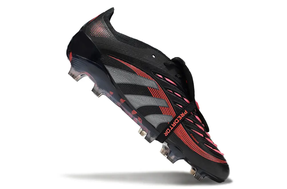 Predator 25 Elite Fold-over Tongue Noir/Rouge/Gris (FG) Bonplancrampons
