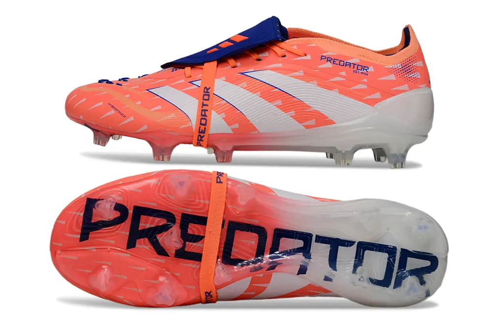 Predator 25 Elite Fold-over Tongue Orange/Blanc/Bleu (FG) Bonplancrampons