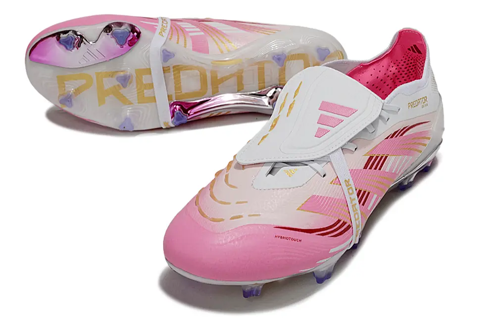 Predator 25 Elite Fold-over Tongue Rose/Blanc/Doré (FG) Bonplancrampons