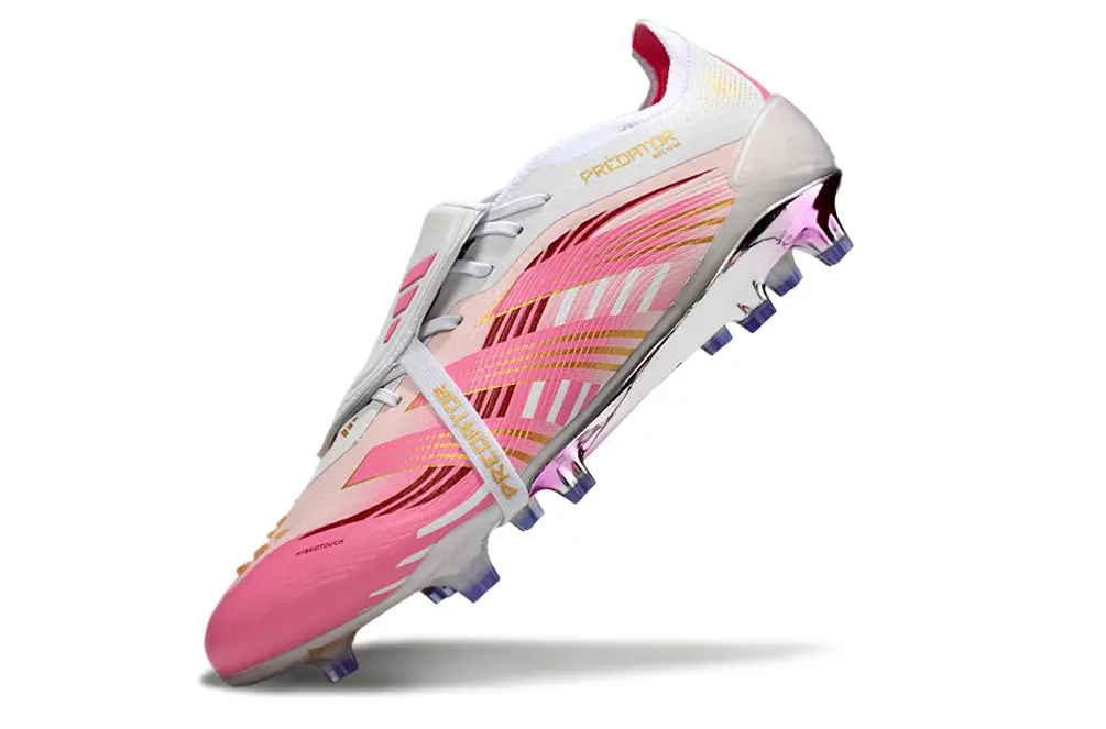 Predator 25 Elite Fold-over Tongue Rose/Blanc/Doré (FG) Bonplancrampons