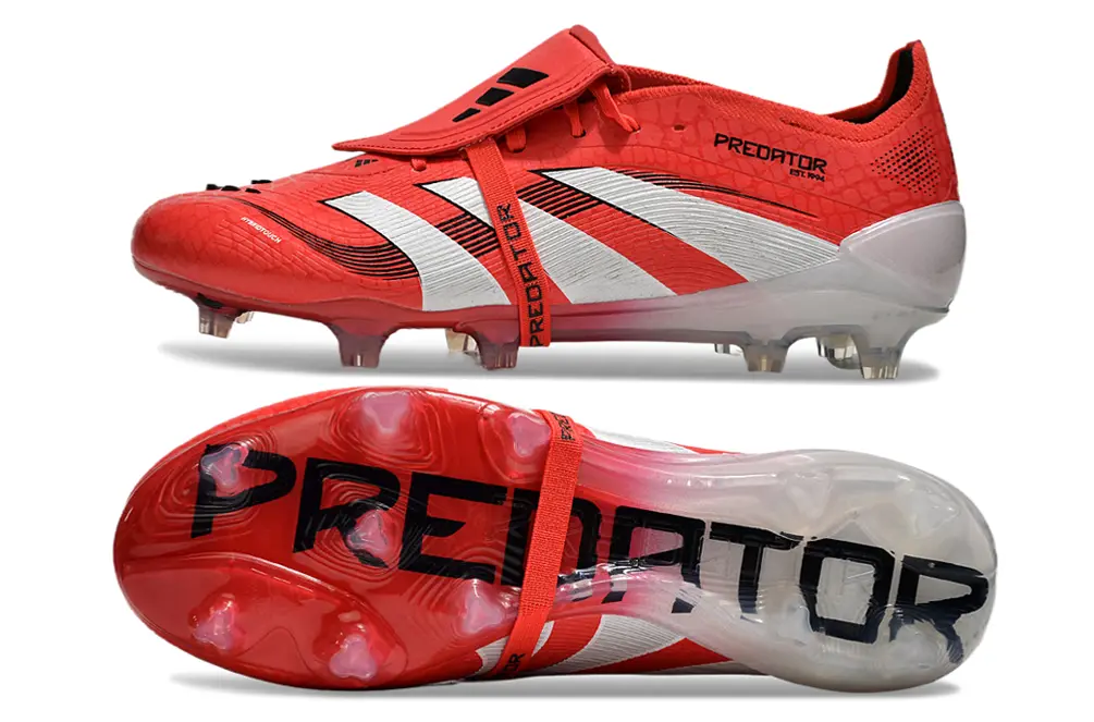 Predator 25 Elite Fold-over Tongue Rouge/Blanc/Noir (FG) Bonplancrampons