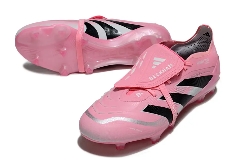 Predator 25 Elite Fold-over Tongue x Beckham - Rose/Noir/Argenté (FG) Bonplancrampons