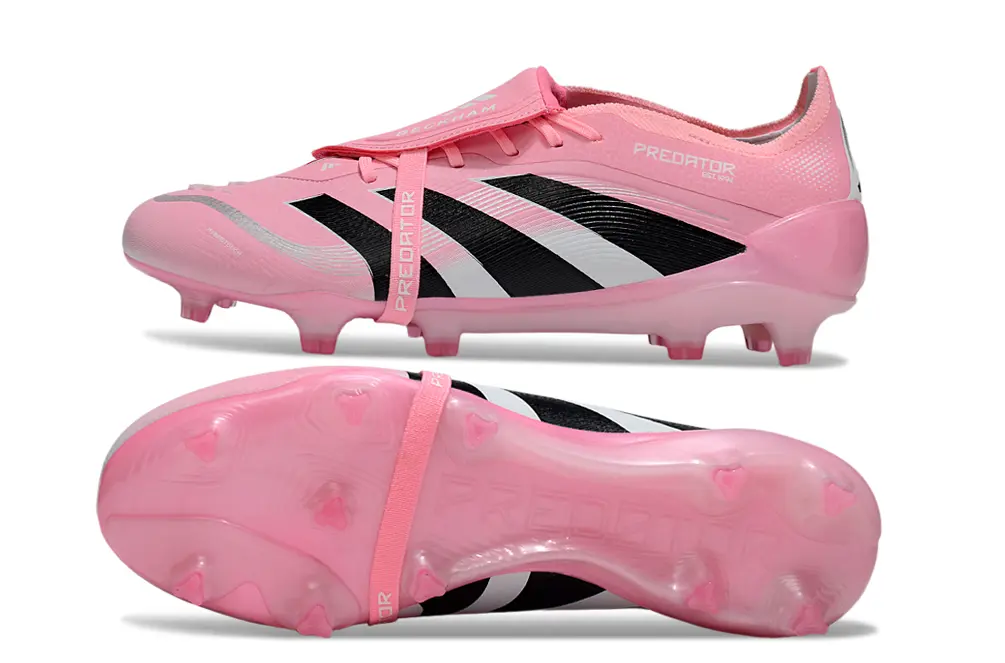 Predator 25 Elite Fold-over Tongue x Beckham - Rose/Noir/Argenté (FG) Bonplancrampons