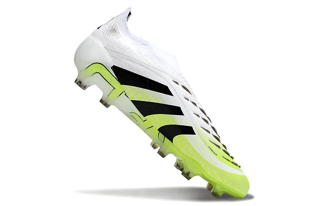 Predator Laceless Elite Blanc/Noir/Vert (FG) Bonplancrampons