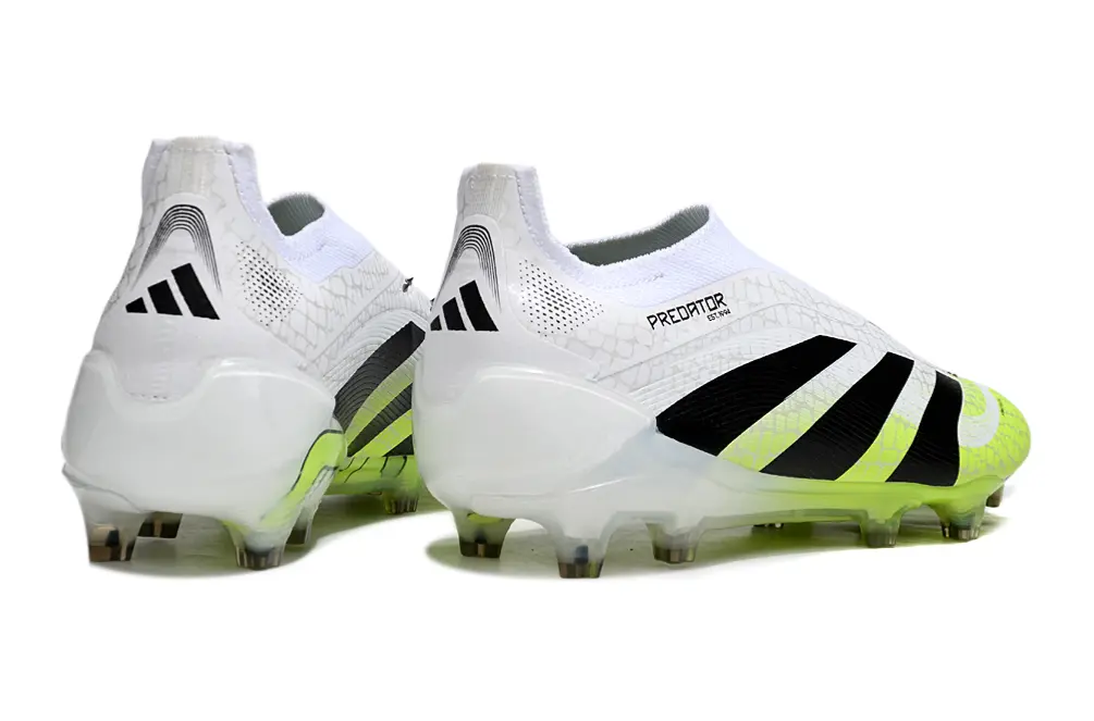 Predator Laceless Elite Blanc/Noir/Vert (FG) Bonplancrampons