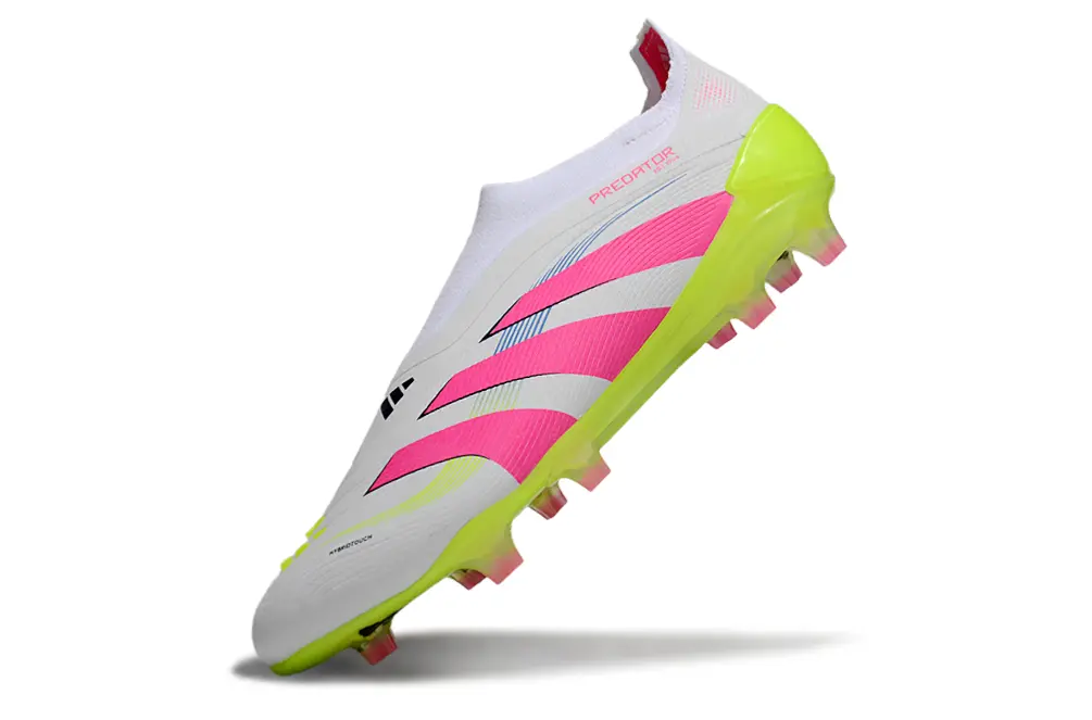 Predator Laceless Elite Blanc/Rose/Vert (FG) Bonplancrampons