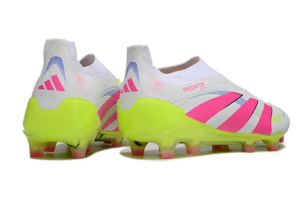 Predator Laceless Elite Blanc/Rose/Vert (FG) Bonplancrampons