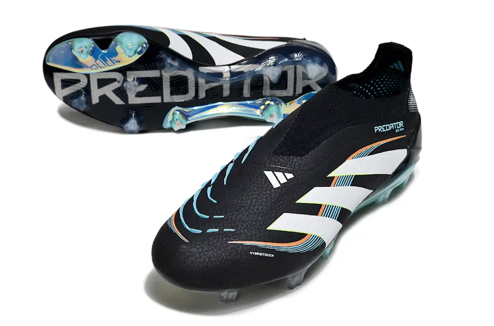 Predator Laceless Elite Mercedez-Benz Noir/Blanc/Bleu Claire (FG) Bonplancrampons