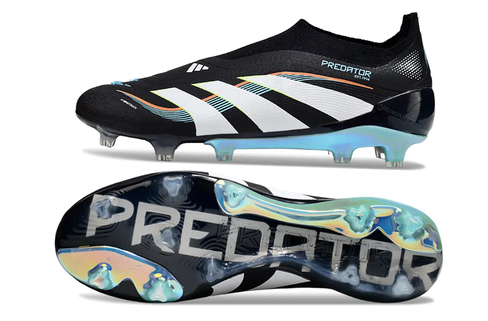 Predator Laceless Elite Mercedez-Benz Noir/Blanc/Bleu Claire (FG) Bonplancrampons