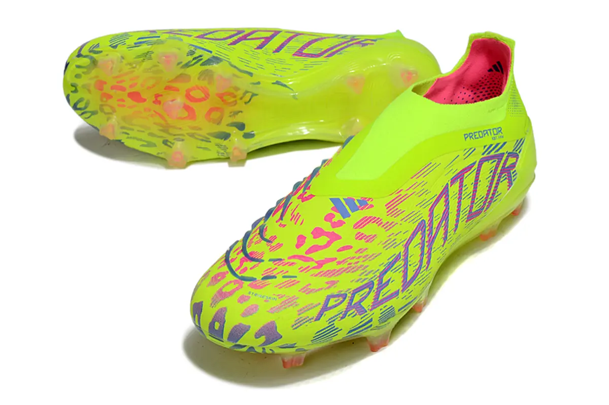 Predator Laceless Elite Mystic Victory - Vert/Rose/Blue Fusion (FG) Bonplancrampons