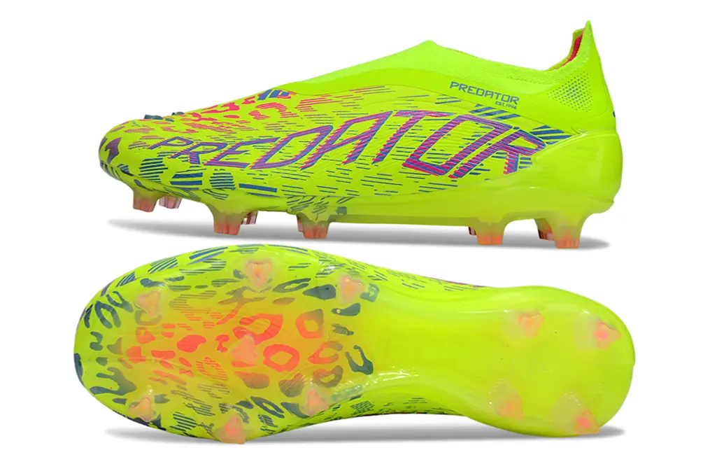 Predator Laceless Elite Mystic Victory - Vert/Rose/Blue Fusion (FG) Bonplancrampons