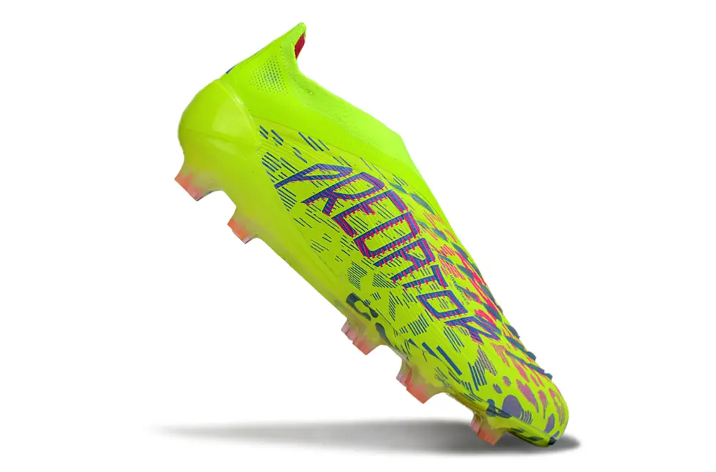 Predator Laceless Elite Mystic Victory - Vert/Rose/Blue Fusion (FG) Bonplancrampons