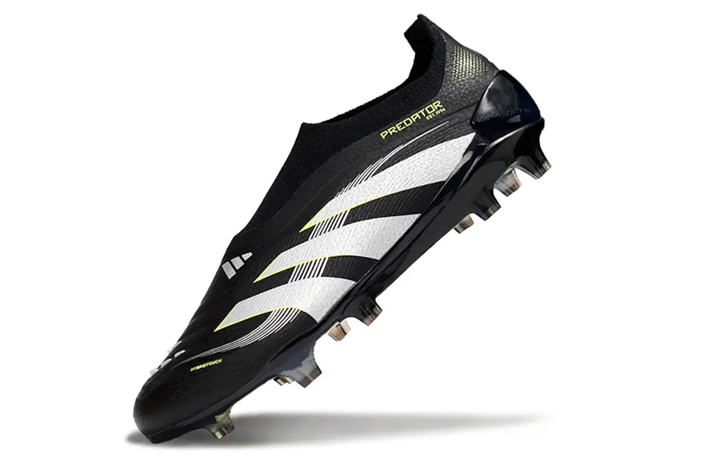 Predator Laceless Elite Noir/Gris/Vert (FG) Bonplancrampons