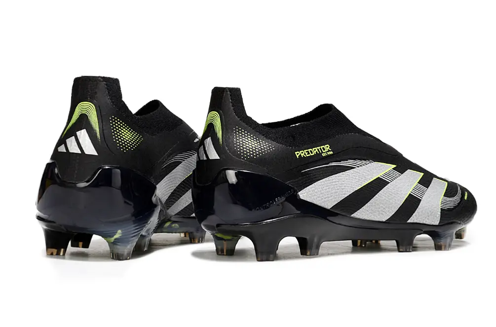 Predator Laceless Elite Noir/Gris/Vert (FG) Bonplancrampons
