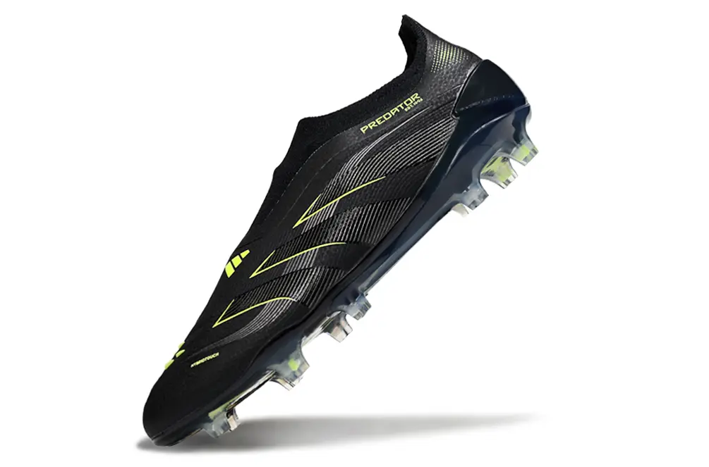 Predator Laceless Elite Noir/Vert (FG) Bonplancrampons