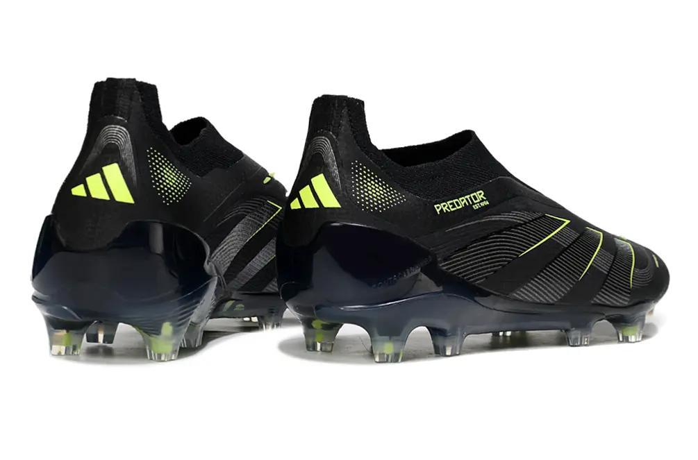 Predator Laceless Elite Noir/Vert (FG) Bonplancrampons