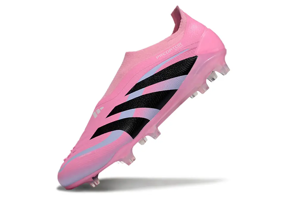 Predator Laceless Elite Rose/Noir/Bleu (FG) Bonplancrampons