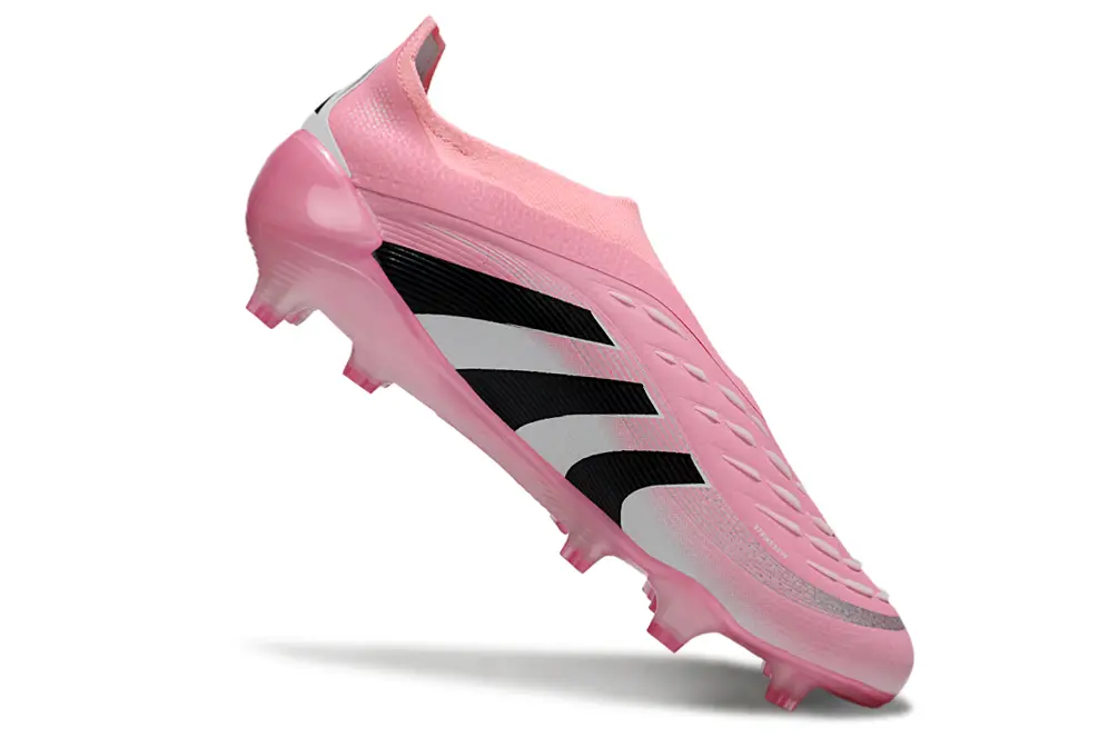 Predator Laceless Elite x Beckham Rose/Noir/Blanc (FG) Bonplancrampons