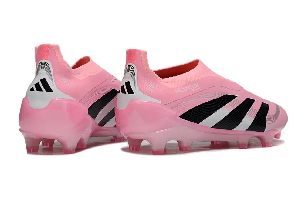 Predator Laceless Elite x Beckham Rose/Noir/Blanc (FG) Bonplancrampons