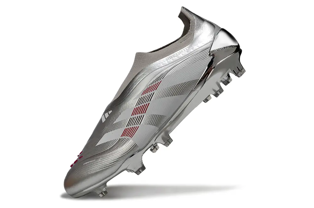 Predator Laceless Elite x Bellingham Argenté/Blanc/Rouge (FG) Bonplancrampons