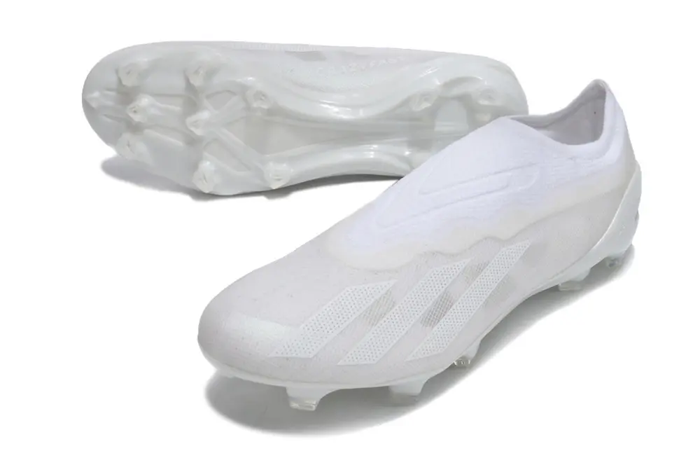X Crazyfast Elite Laceless Blanc (FG) Bonplancrampons