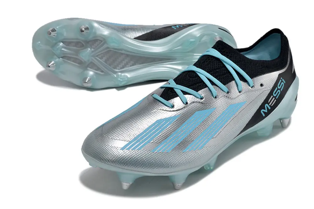 X Crazyfast Elite x Messi Argenté/Bleu/Noir (SG) Bonplancrampons