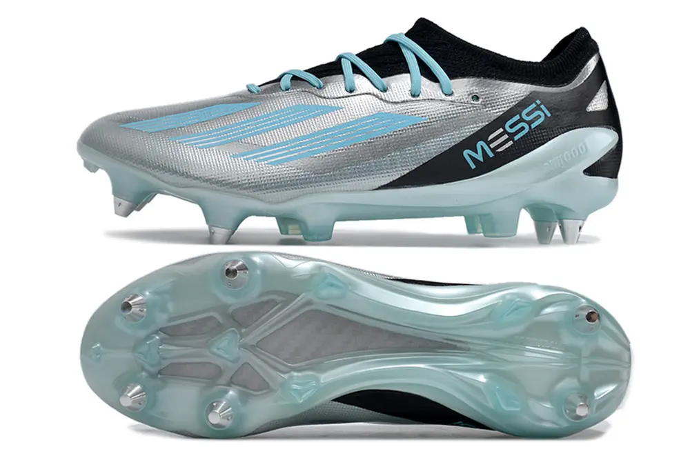 X Crazyfast Elite x Messi Argenté/Bleu/Noir (SG) Bonplancrampons