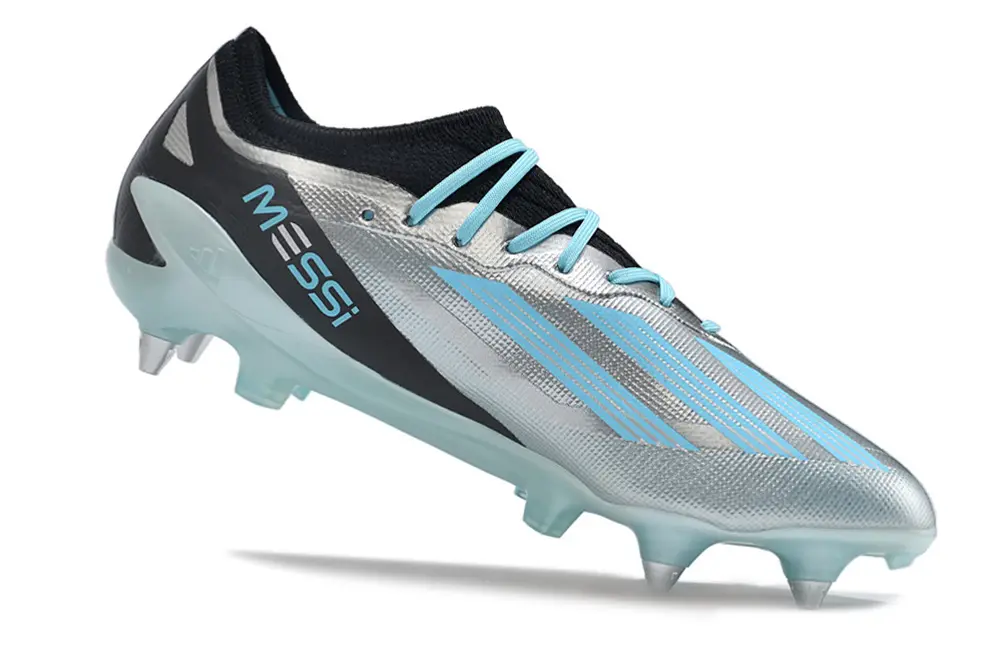 X Crazyfast Elite x Messi Argenté/Bleu/Noir (SG) Bonplancrampons