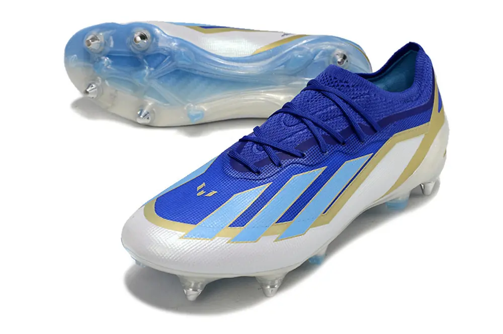 X Crazyfast Elite x Messi Bleu/Blanc/Doré (SG) Bonplancrampons