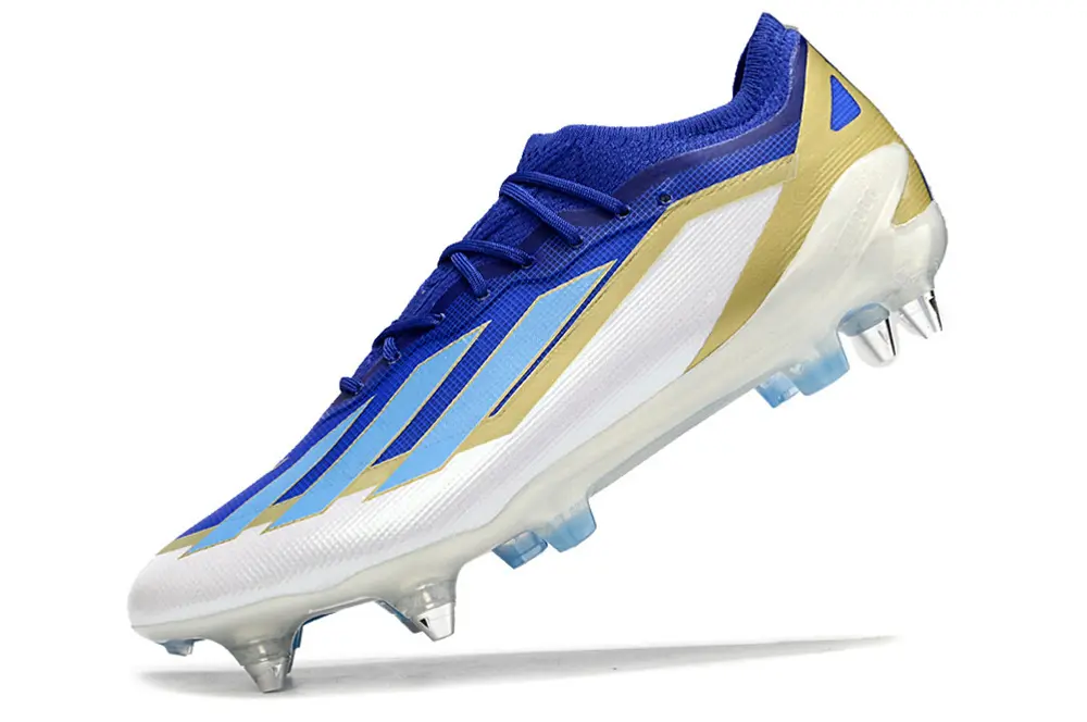 X Crazyfast Elite x Messi Bleu/Blanc/Doré (SG) Bonplancrampons