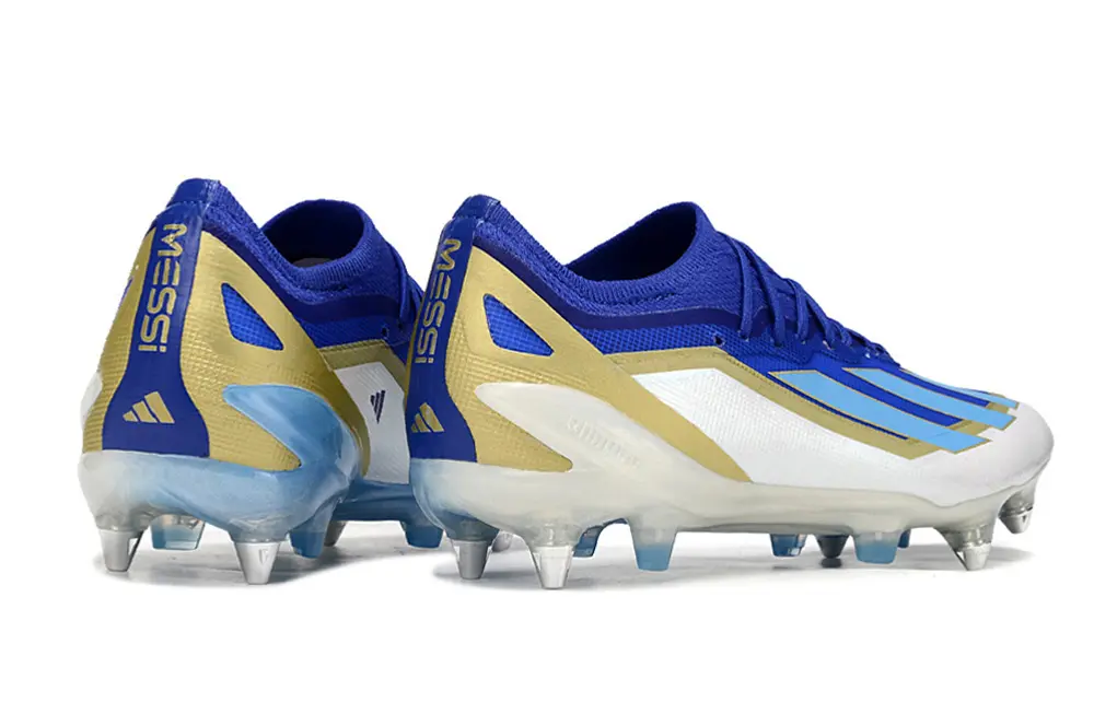 X Crazyfast Elite x Messi Bleu/Blanc/Doré (SG) Bonplancrampons