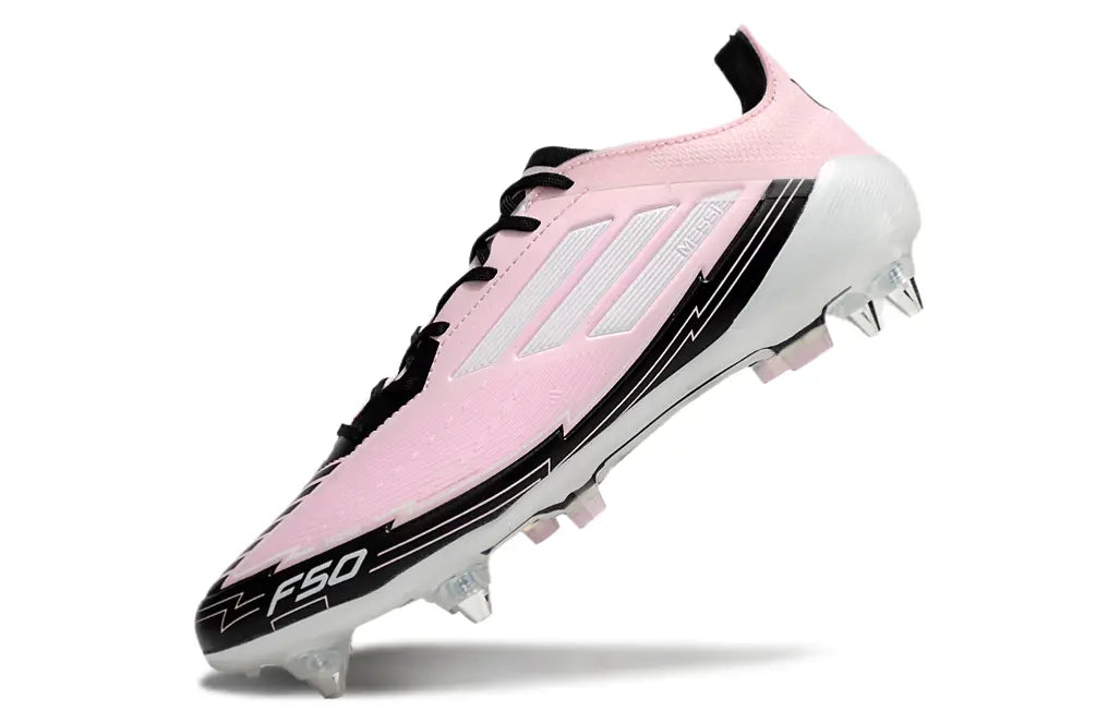 F50 Messi Elite Terrain Gras Rose/Noir (SG) Bonplancrampons