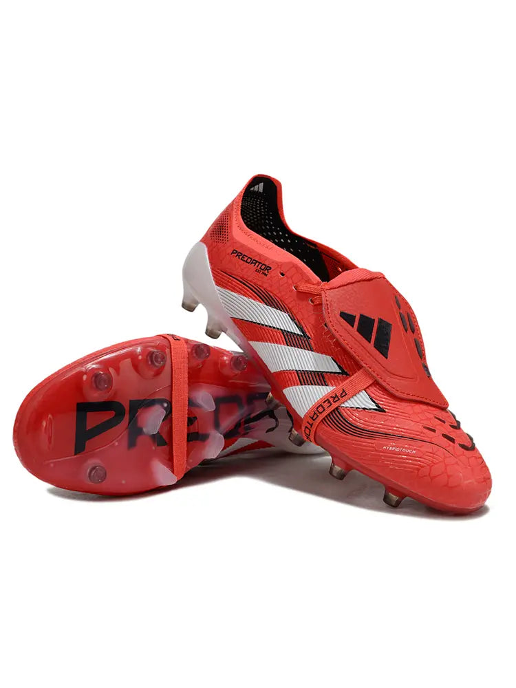 Predator Elite Fold-over Tongue Pure Victory Lucid Red/Blanc/Noir (AG) Bonplancrampons