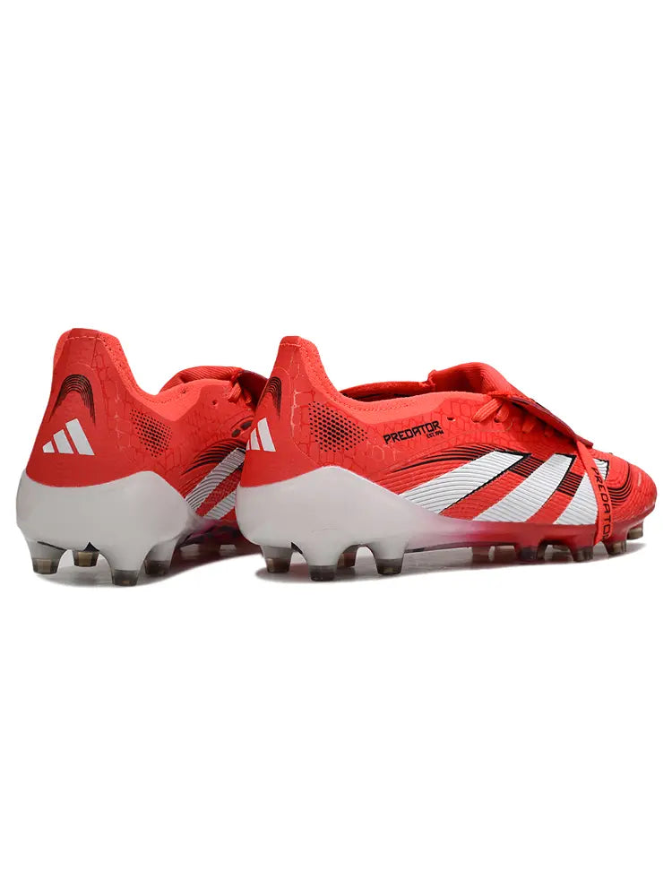 Predator Elite Fold-over Tongue Pure Victory Lucid Red/Blanc/Noir (AG) Bonplancrampons