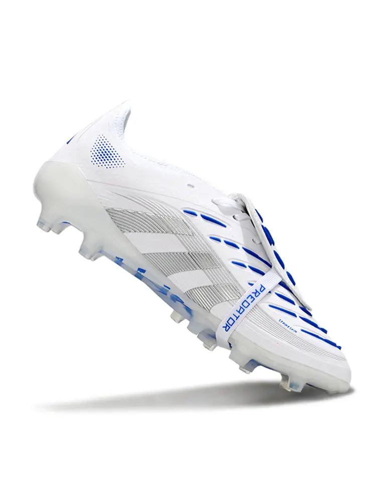 Predator Elite Fold-over Tongue Polar Victory (AG) Blanc/Argenté/Bleu Bonplancrampons