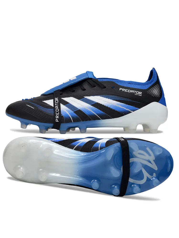 Predator Elite Fold-over Tongue x Bellingham Noir/Bleu/Blanc (AG) Bonplancrampons