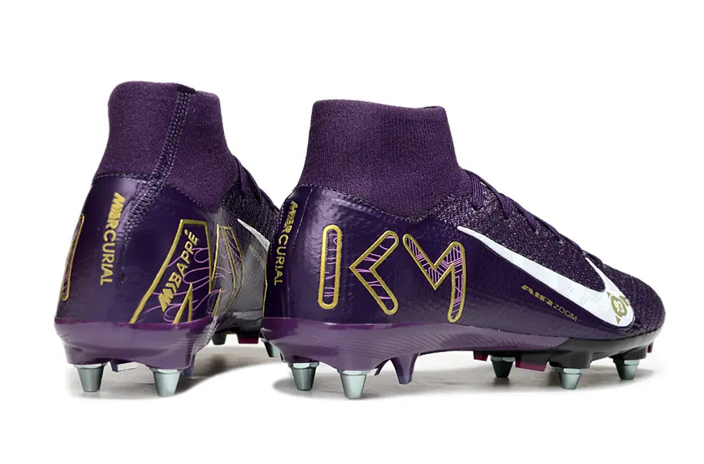 Air Zoom Mercurial Superfly 10 Elite x KM - Violet/Blanc (SG) Bonplancrampons