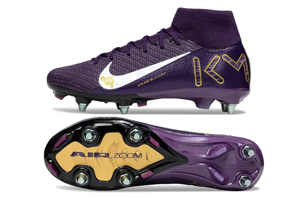 Air Zoom Mercurial Superfly 10 Elite x KM - Violet/Blanc (SG) Bonplancrampons