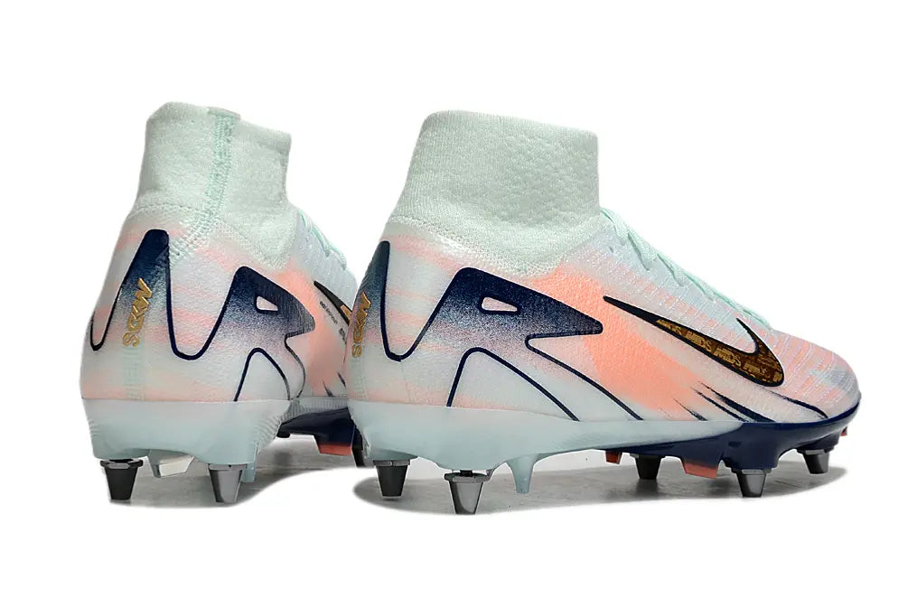 Air Zoom Mercurial Superfly 10 Elite MDS Bleu/Rose/Doré (SG) Bonplancrampons