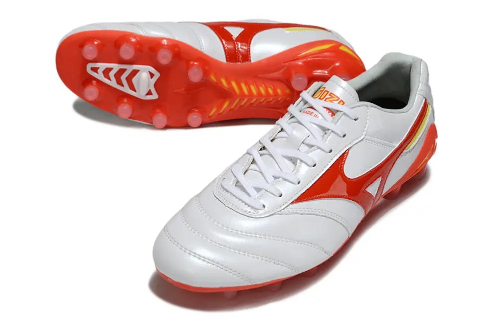 Morelia Neo IV Beta Elite Blanc/Orange FG/AG Bonplancrampons