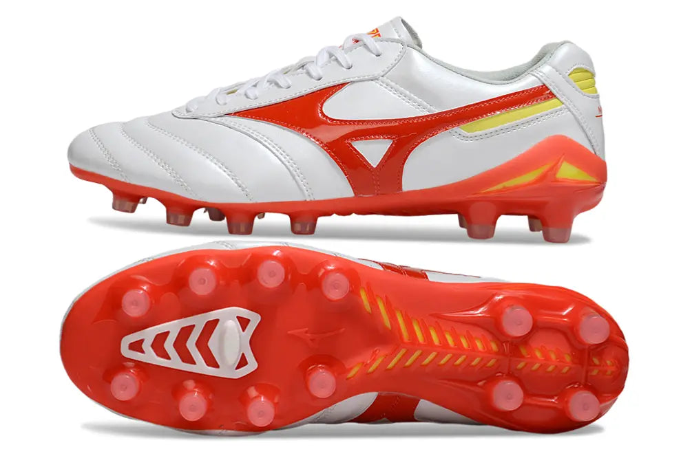 Morelia Neo IV Beta Elite Blanc/Orange FG/AG Bonplancrampons
